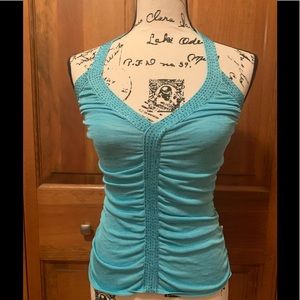 Bebe turquoise top